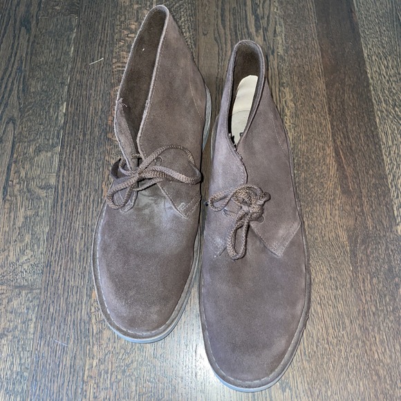 Clarks Bushacre 2‎ Suede Chukka Boots 26082289 Men\'s Size 12 M Chocolate Brown main image 10